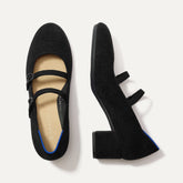 The ReVelvetâ„¢ Double Buckle Mary Jane Heel - ReVelvetâ„¢ Black