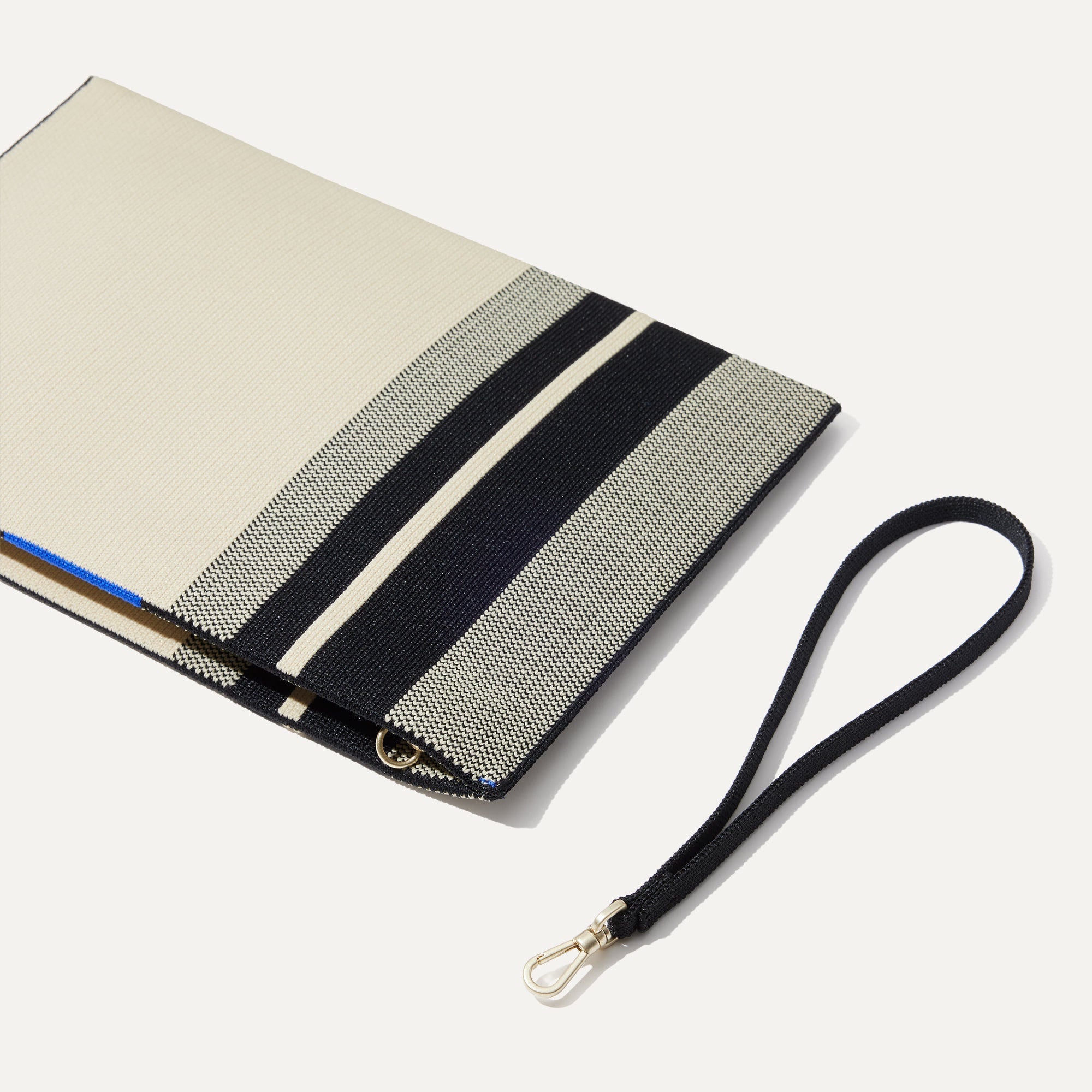 The Wristlet - Ivory Rugby Stripe