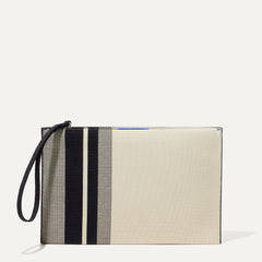 The Wristlet - Ivory Rugby Stripe