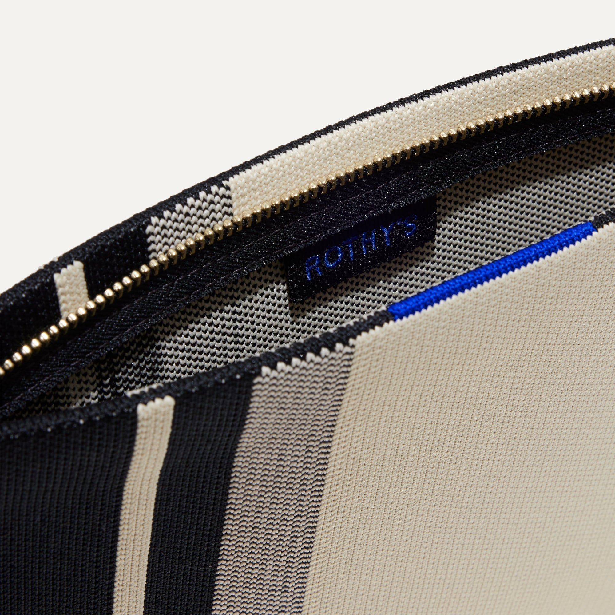 The Wristlet - Ivory Rugby Stripe