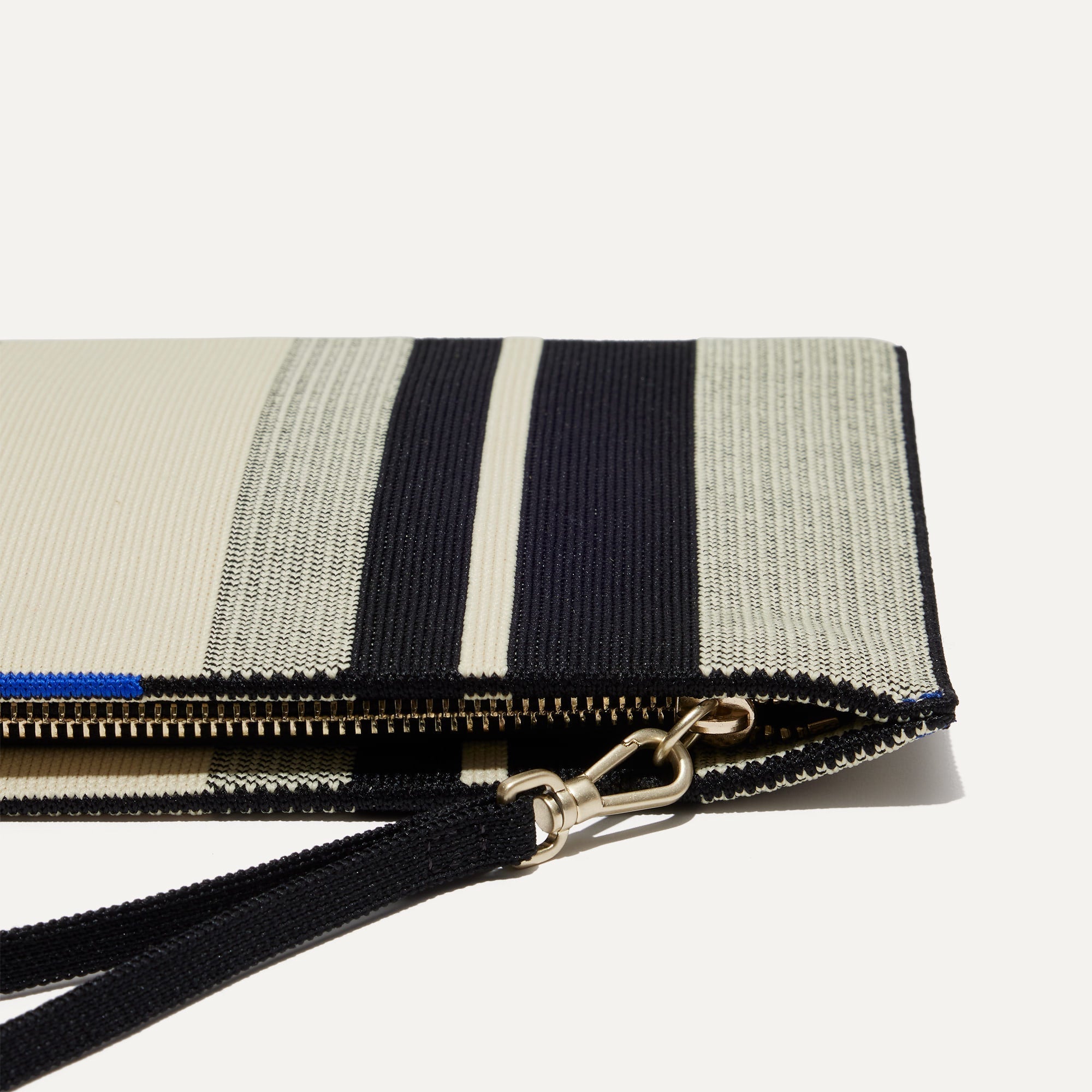 The Wristlet - Ivory Rugby Stripe
