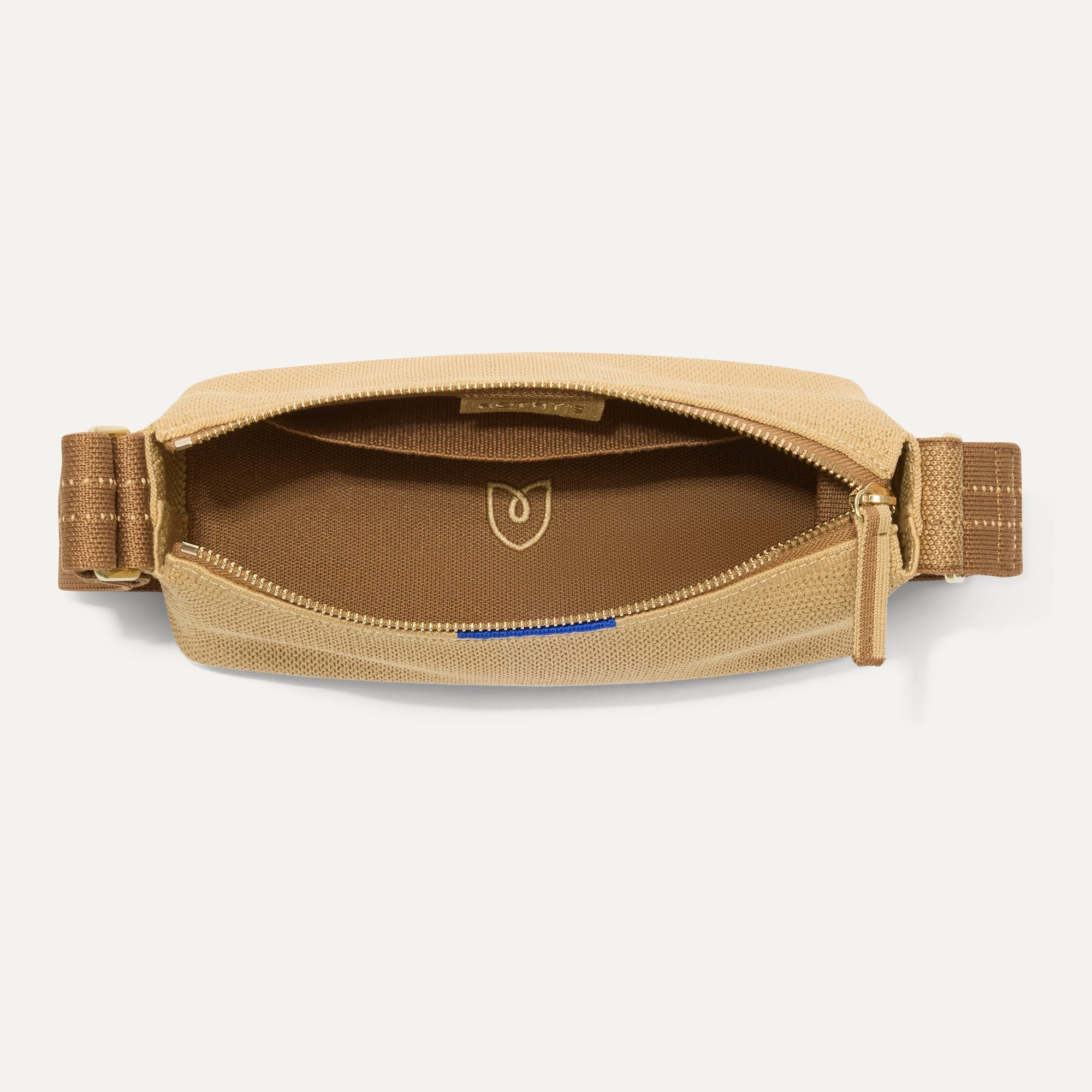 The Casual Crossbody - Brown Butter Raffia-Knit