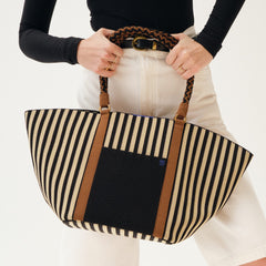 The Summer Tote - Black Tie