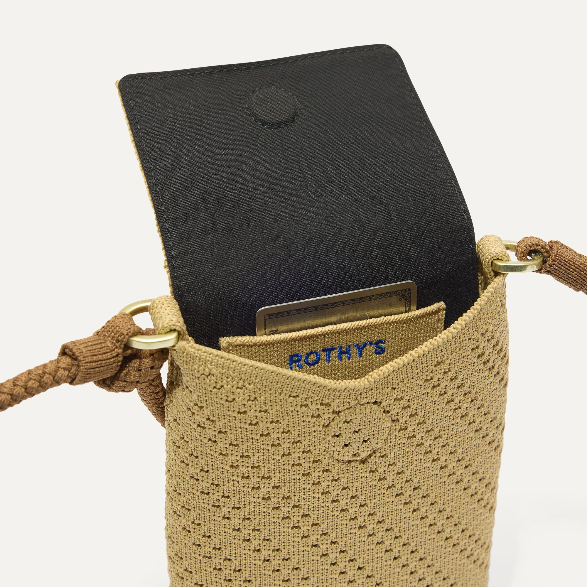 The Phone Crossbody - Brown Butter Crochet