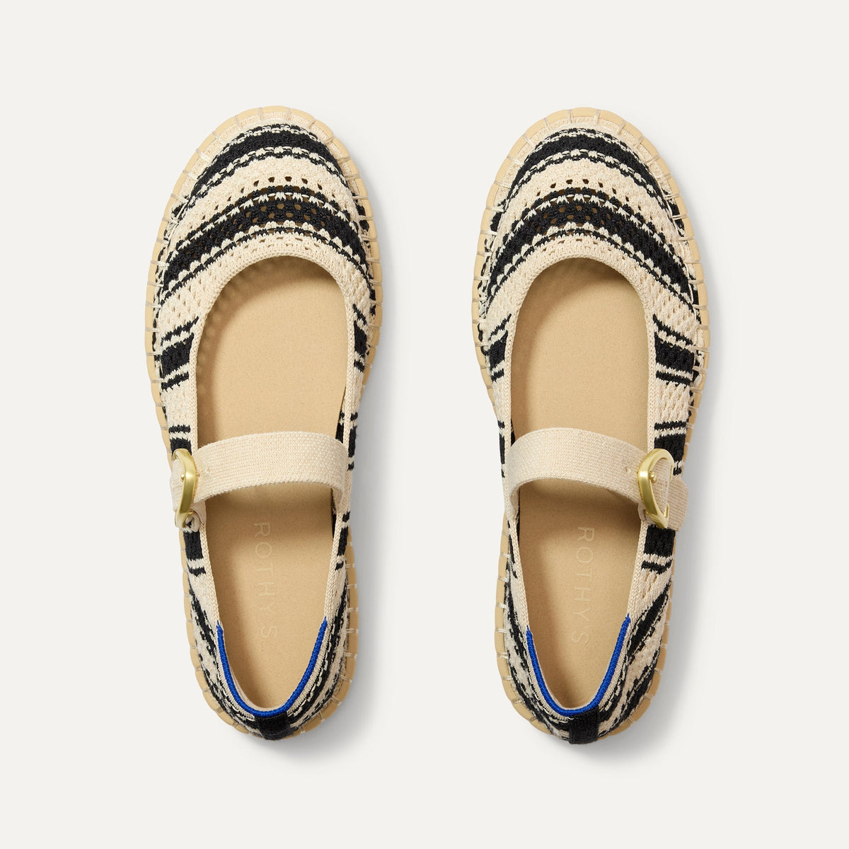 The Espadrille Mary Jane - Compass Stripe