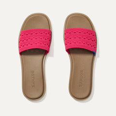 The Slide Sandal - Rouge Crochet