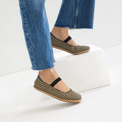 The Cruiser Mary Jane - Toffee Stripe