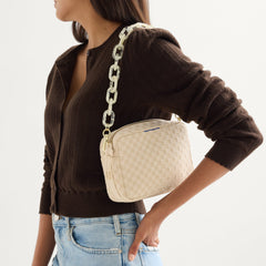 The Shoulder Strap - Opal White Chain
