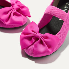 The Kids Big Bow Mary Jane - Dragon Fruit