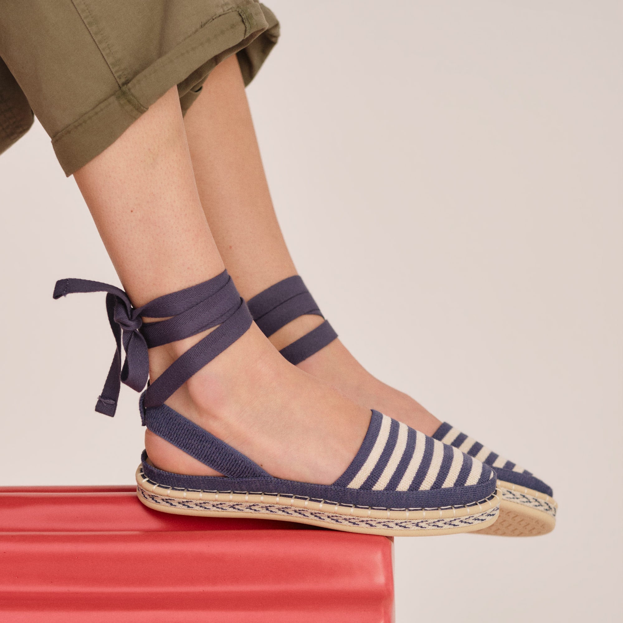 The D'Orsay Espadrille - Deep Sea Stripe