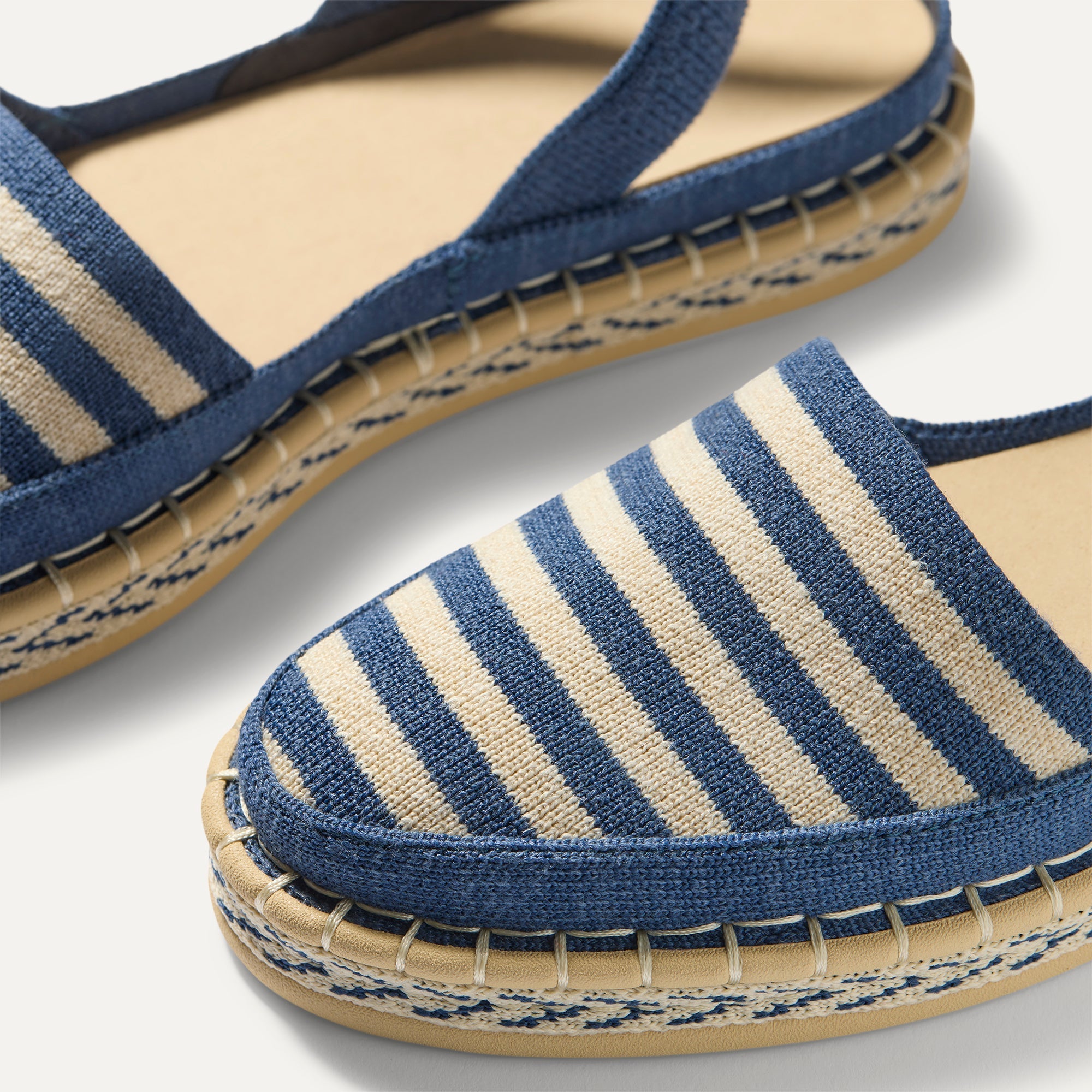The D'Orsay Espadrille - Deep Sea Stripe