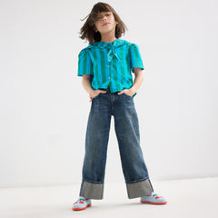 The Mini Loafer (for Kids) - Cherry Blue